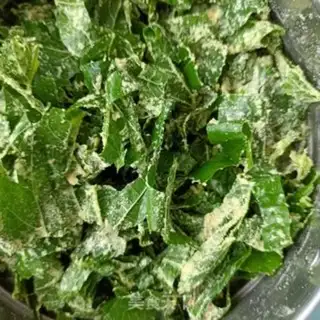 Make Steam the leaves step 4