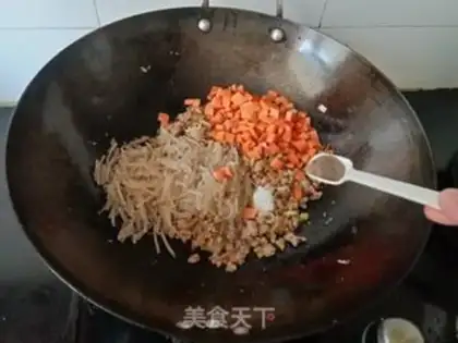 Make Bean horn pink buns step 11