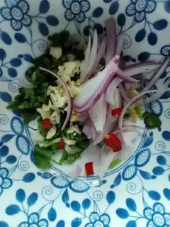 Make Onion cucumbers step 1