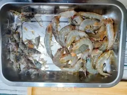 Make Mint shrimp step 1