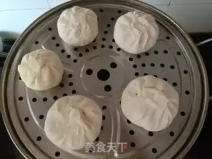 Make Bean horn pink buns step 20