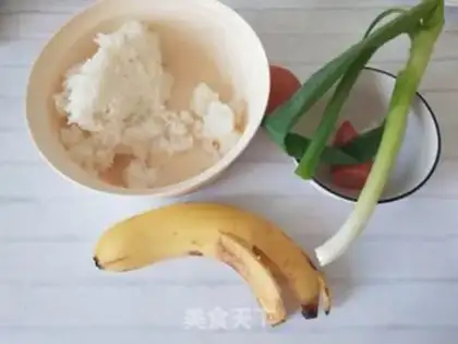 Make Banana fried rice step 0