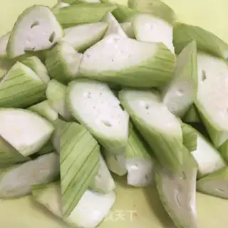 Make Garlic fans burning silk melons step 2