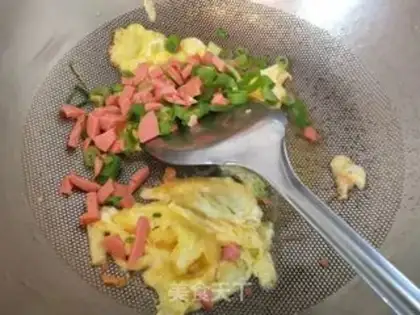 Make Banana fried rice step 3