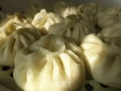 Make Round cabbage, pork buns step 9