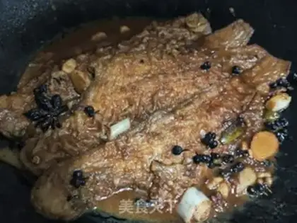 Make Red burning halibut step 9