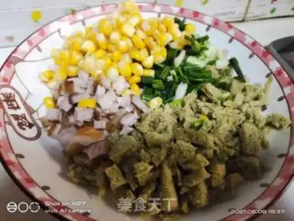 Make Corn bacon and fried rice step 0