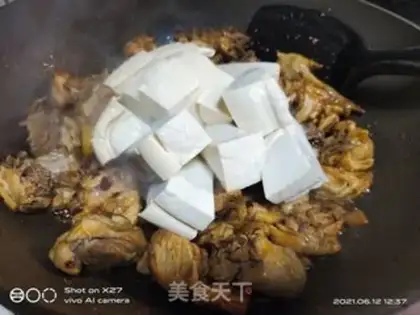 Make Red chicken and tofu step 4