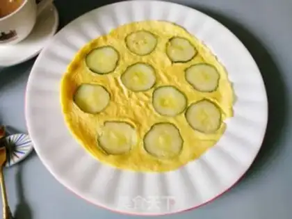 Make cucumber eggcake step 4
