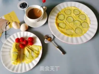 Make cucumber eggcake step 5