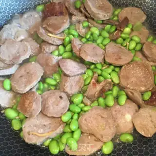 Make Five-flower meatballs and beans step 9