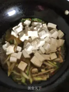 Make Tofu with bean petal sauce step 3