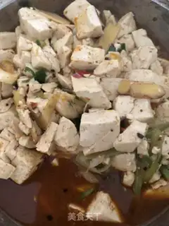 Make Tofu with bean petal sauce step 4