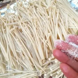 Make Baked golden mushrooms step 1