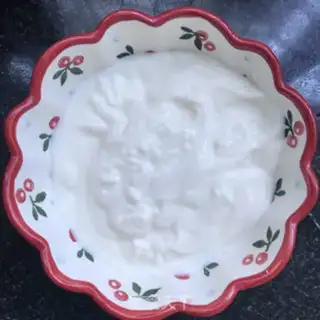 Make Peach with yogurt step 3