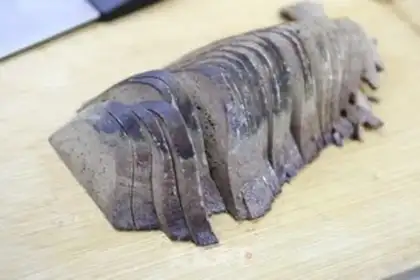 Make Coldly mixed with pig liver step 4