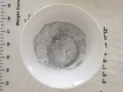 Make Black sesame soufflé step 10