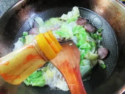 Make Sausage-covered carbs, iron stick powder step 9