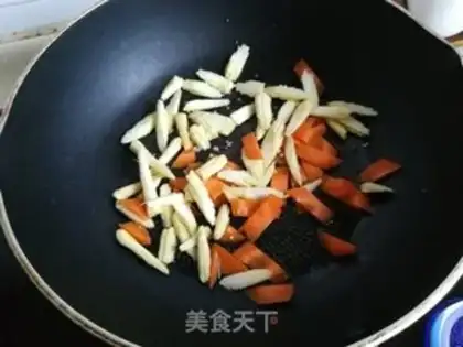 Make Corn and cucumber step 1