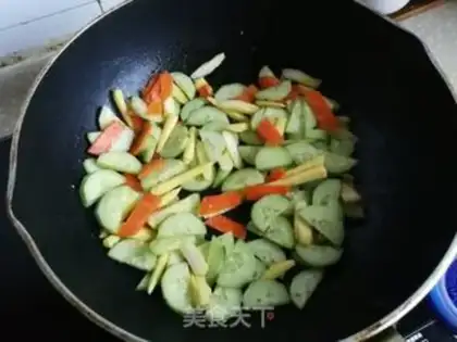 Make Corn and cucumber step 2