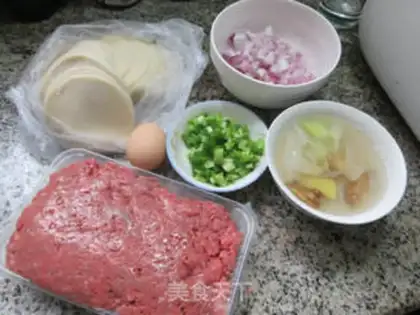 Make Beef pan sticker step 0