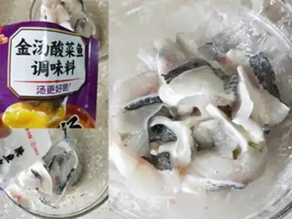 Make The gold soup and sour fish step 3