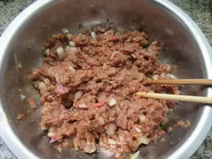 Make Beef pan sticker step 8