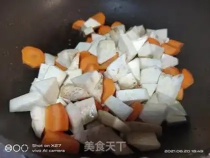 Make Taco-headed curry chicken curry step 2