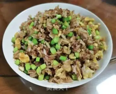 Make Gold and silver egg fried rice step 7