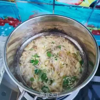 Make Golden fungus egg soup step 10