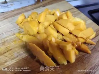 Make Mango coconut roll step 11