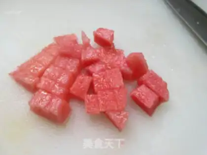 Make Watermelon lactate bubble water step 1