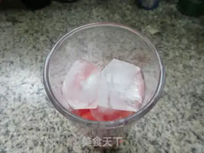 Make Watermelon lactate bubble water step 3