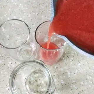 Make Watermelon freezes on milk step 8
