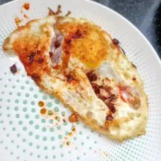 Make Fried eggs mixed with earth step 10