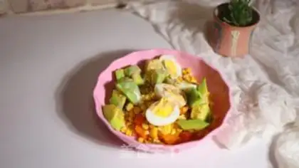 Make Corn melon salad step 3