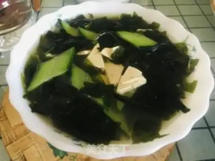Make ♪ The cucumber tofu soup ♪ step 4