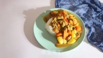 Make curry step 8