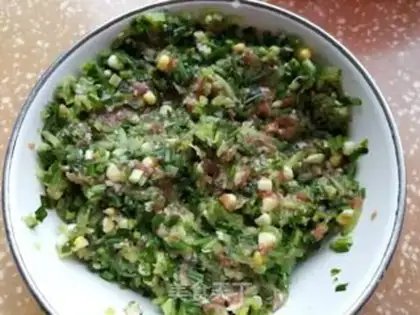 Make Fresh cucumber corn dumplings step 6