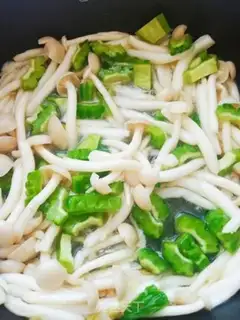 Make Seafood mushrooms and tofu pills step 9