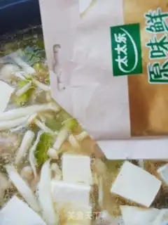 Make Seafood mushrooms and tofu pills step 12