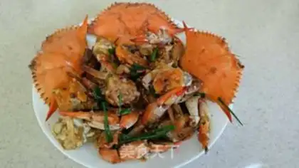 Make Spicy green crabs step 9