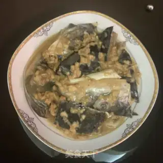 Make Garlic steamed fish heads step 9