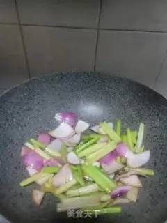 Make Onion celery and pork step 6
