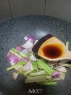Make Onion celery and pork step 7