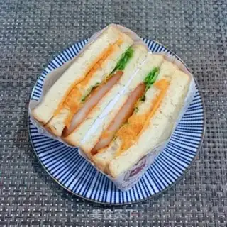 Make Chicken pine cheese sandwich step 9