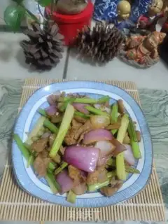 Make Onion celery and pork step 10