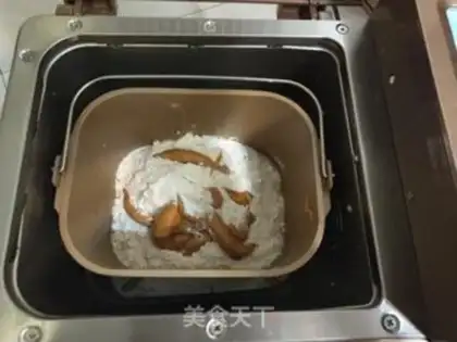 Make Black sesame peanut butter bread step 1