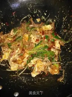 Make Soybean fried eggs step 5