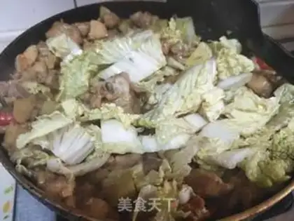 Make Rotten cabbage and chicken step 2